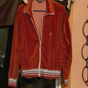 Rust and grey zip up jacket